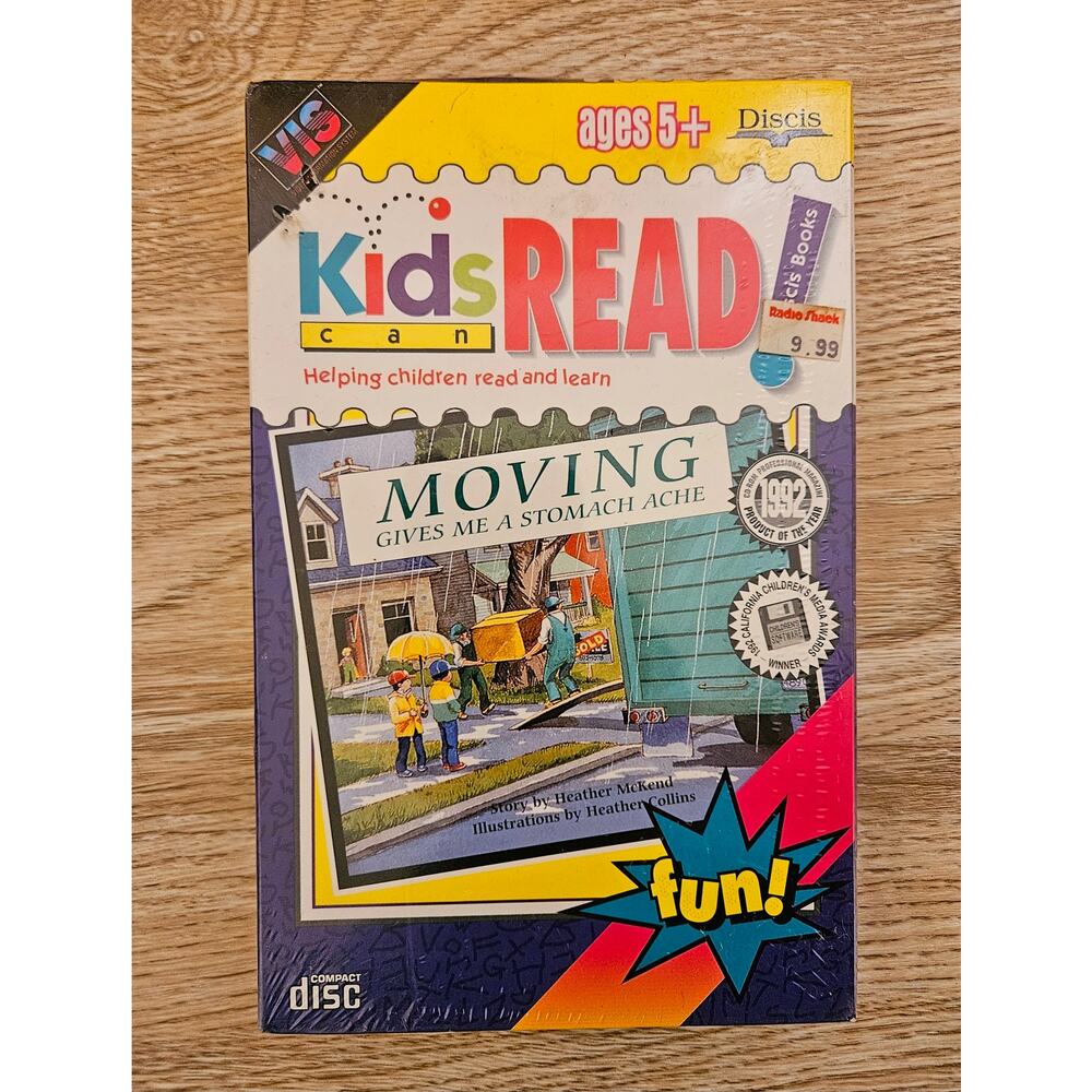 Radio Shack VIS Kids Can Read Moving Gives Me A Stomach Ache New Old Stock 1992